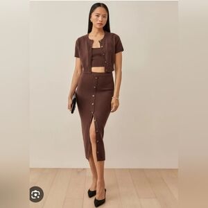 Reformation Lennie 3 Piece Cashmere set Size Small